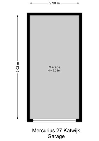 Floorplan - Mercurius 27, 2221 PH Katwijk